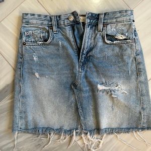 H&M denim mini skirt size 2